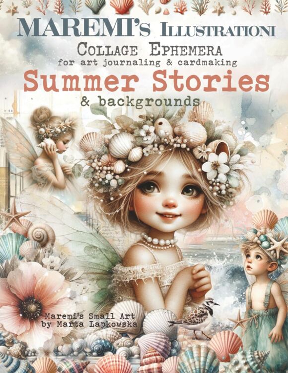 maremi s small art collage ephemera backgrounds summer stories