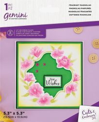 Gemini - Cut&Embossfolder 5'x5' - Floral Frame - Fragrant Magnolias