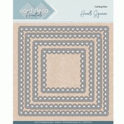 Card deco Essentials Die Bullet Hearts Square