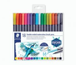 marsgraphic duo penseelmarker - set 18 st